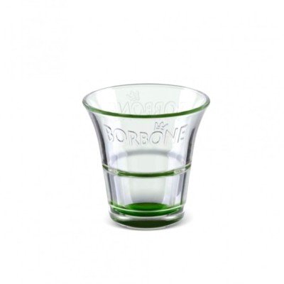 24 Bicchierini di Vetro Verde Borbone