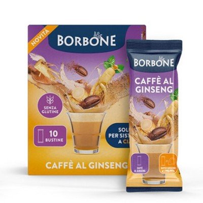 10 bustine Caffè al Ginseng 12g solubile Borbone