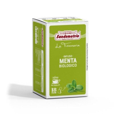 18 Filtro Monodose Infuso Erbe Menta Bio Sandemetrio