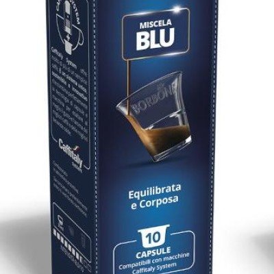 10 caps. Blu Borbone Caffitaly