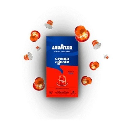 10 Lavazza Crema e Gusto Forte Alluminio Nespresso