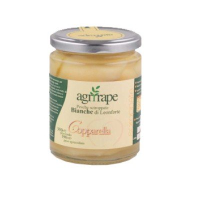 300g Pesche Bianche Sciroppate di Leonforte IGP Agrirape