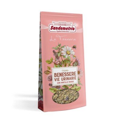 1 Tisana Benessere Vie Urinarie con Mirtillo Rosso Sacchetto da 100g Sandemetrio