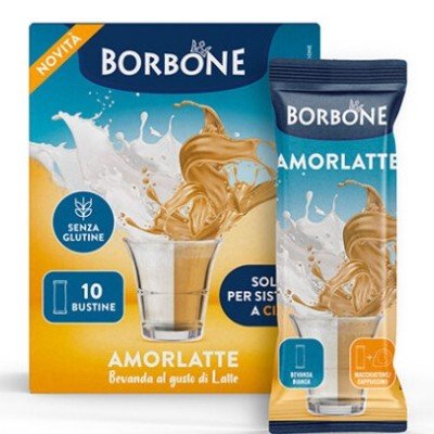 10 bustine AmorLatte 12g solubile Borbone