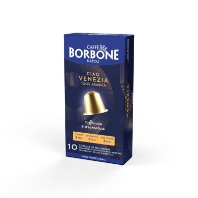 10 caps. Venezia in alluminio Borbone Nespresso