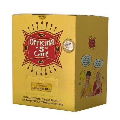 100 Aroma Gentile Officina 5 Caffè Cialde 44mm