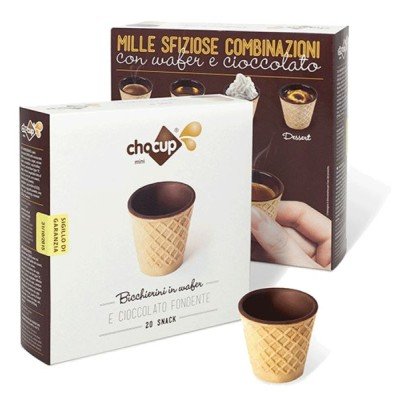 20 Bicchieri in Cialda e Cioccolato 30ml Foodrinks