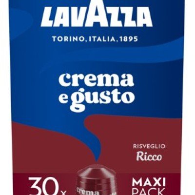 30 Lavazza Crema & Gusto Ricco Alluminio Nespresso