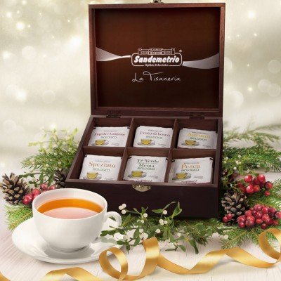 FP Espositore Tisane in Legno con 60 infusi