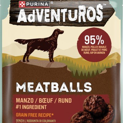 Adventuros High Meat 70g Meatballs n.°1 ingrediente Manzo