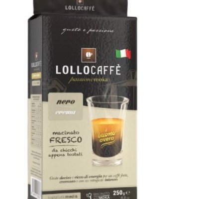 1 Macinato Nero Crema  Lollo Caffè 250g