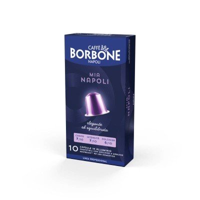 10 caps. Napoli in alluminio Borbone Nespresso