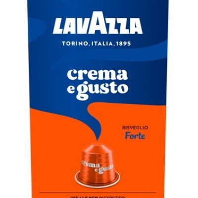 10 Lavazza Crema e Gusto Forte Alluminio Nespresso