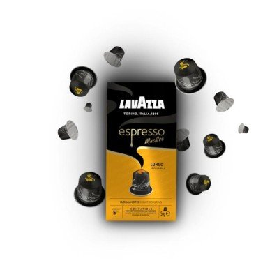 10 Lavazza Espresso Maestro Lungo Alluminio Nespresso