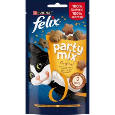 Felix Party Mix 60g Original Pollo, Fegato e Tacchino