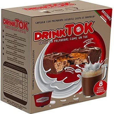 8 Drink Tok Snack Mousse Caramello Barbaro Dolce G usto
