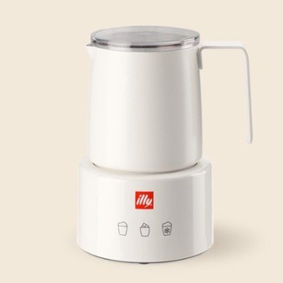 1 Montalatte elettrico Illy Milk Frother touch Bia nco
