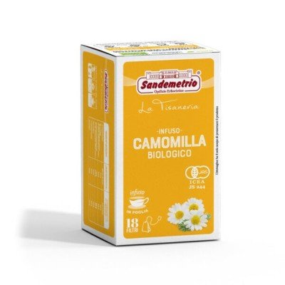 18 Filtro Monodose Infuso Erbe Camomilla Bio Sande metrio