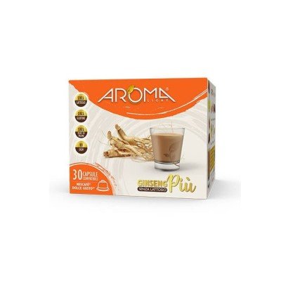 30 GinsengPiù Senza Lattosio Aroma Light Dolce Gus to