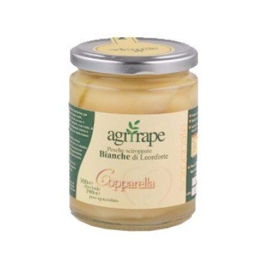 300g Pesche Bianche Sciroppate di Leonforte IGP Ag rirape