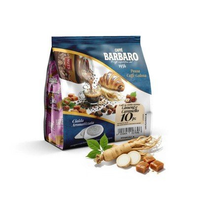 10 Caffè Ginseng e Caramello Barbaro Cialde