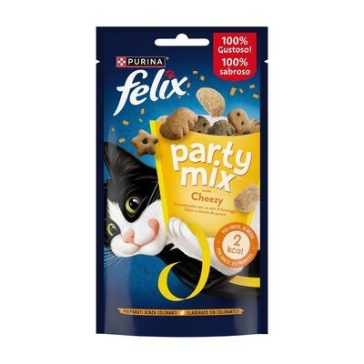 Felix Party Mix 60g Cheezy Formaggi Cheddar, Goud ed Edamer